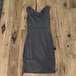 Ann Taylor Taupe Figure Flattering Dress